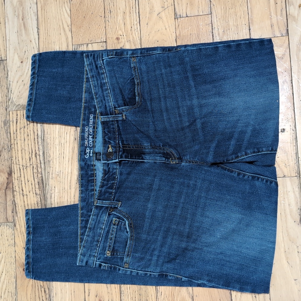 GAP Blue Girlfriend Jeans Size 14/32 R *R13 - Picture 4 of 5